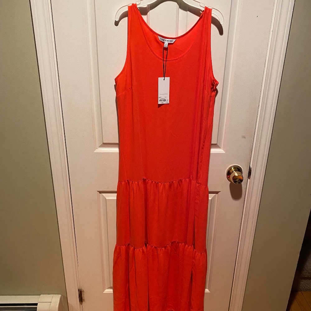 Orange long sundress